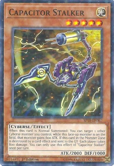 Capacitor Stalker Starfoil Star Pack VRAINS Yu-Gi-Oh! card