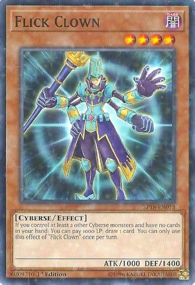 Flick Clown Starfoil Star Pack VRAINS Yu-Gi-Oh! card