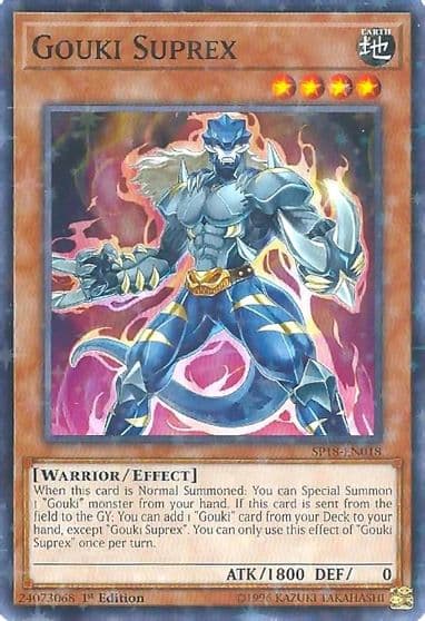 Gouki Suprex Starfoil Star Pack VRAINS Yu-Gi-Oh! card