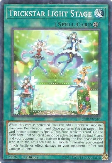 Trickstar Light Stage Starfoil Star Pack VRAINS Yu-Gi-Oh! card