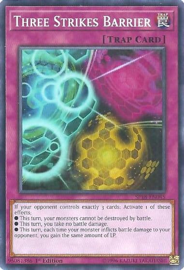 Three Strikes Barrier Star Pack VRAINS Yu-Gi-Oh! card