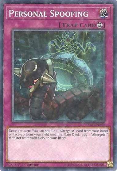 Personal Spoofing Starfoil Star Pack VRAINS Yu-Gi-Oh! card