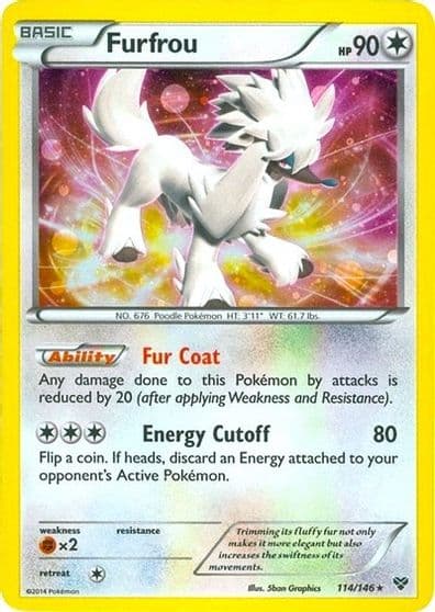 Furfrou (Cosmos Holo) Blister Exclusives Pokemon card