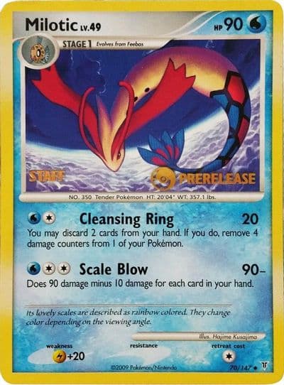 Milotic (Prerelease) [Staff] Nintendo Promos Pokemon card