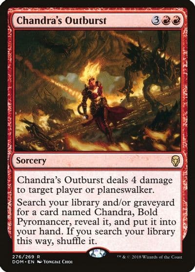 Chandras Outburst Dominaria Magic card