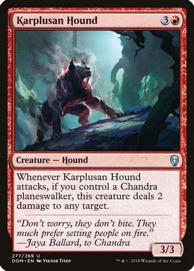 Karplusan Hound Dominaria Magic card