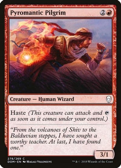 Pyromantic Pilgrim Dominaria Magic card