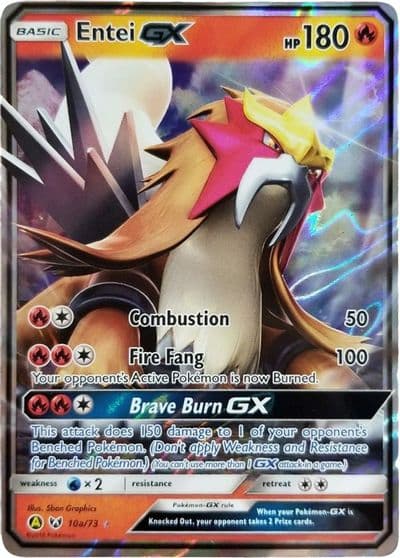 Entei GX - 10a/73 Alternate Art Promos Pokemon card
