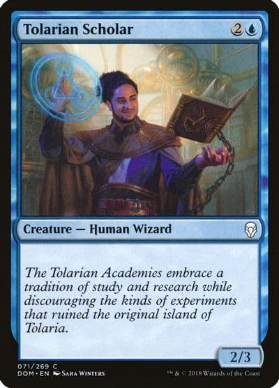 Tolarian Scholar Dominaria Magic card