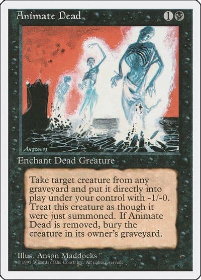 Animate Dead Fourth Edition Magic card