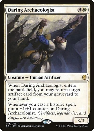 Daring Archaeologist Dominaria Magic card