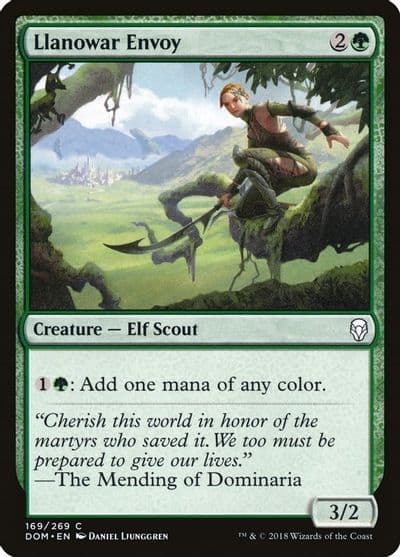Llanowar Envoy Dominaria Magic card