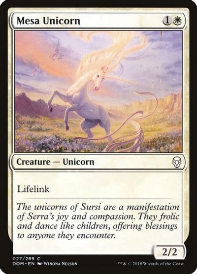 Mesa Unicorn Dominaria Magic card