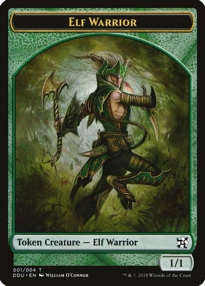 Elf Warrior Token Duel Decks: Elves vs. Inventors Magic card