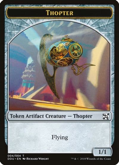 Thopter Token 004 Duel Decks: Elves vs. Inventors Magic card