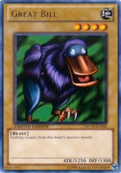 Great Bill World Championship 2010 Card Pack Yu-Gi-Oh! card