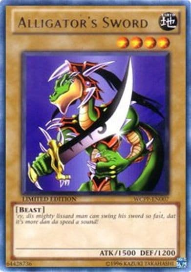Alligators Sword World Championship 2010 Card Pack Yu-Gi-Oh! card