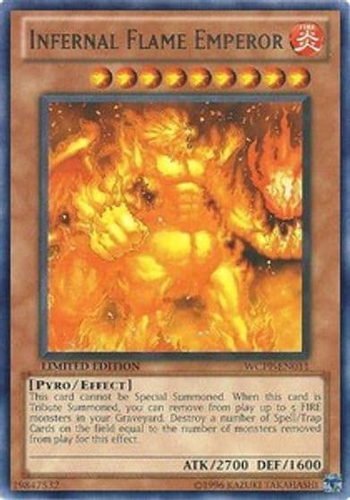 Infernal Flame Emperor World Championship 2010 Card Pack Yu-Gi-Oh! card