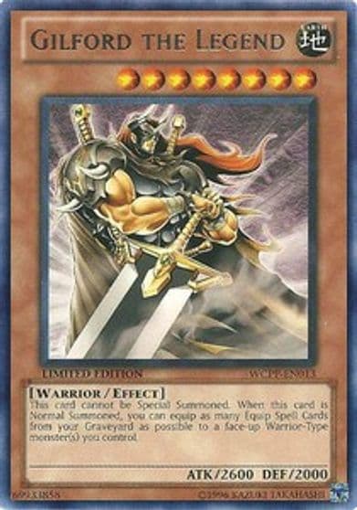 Gilford the Legend World Championship 2010 Card Pack Yu-Gi-Oh! card