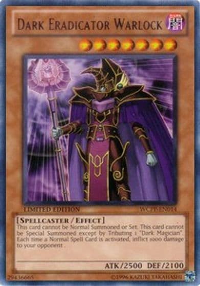 Dark Eradicator Warlock World Championship 2010 Card Pack Yu-Gi-Oh! card