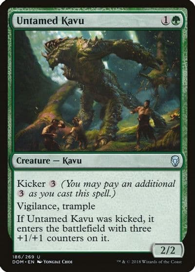 Untamed Kavu Dominaria Magic card