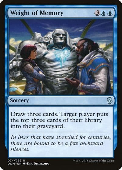 Weight of Memory Dominaria Magic card
