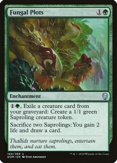 Fungal Plots Dominaria Magic card