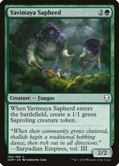 Yavimaya Sapherd Dominaria Magic card