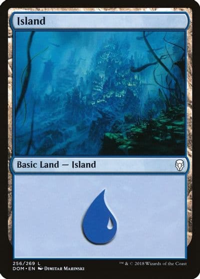 Island 256 Dominaria Magic card