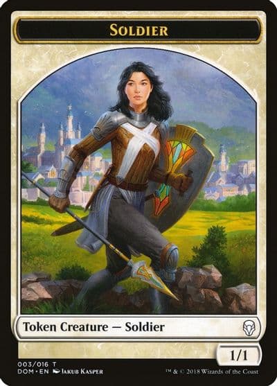 Soldier Token Dominaria Magic card