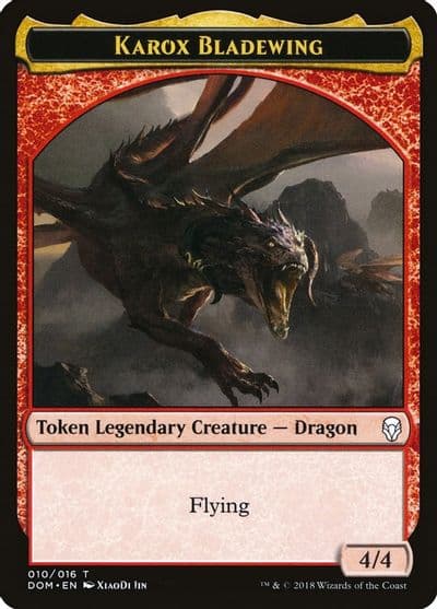 Karox Bladewing Token Dominaria Magic card