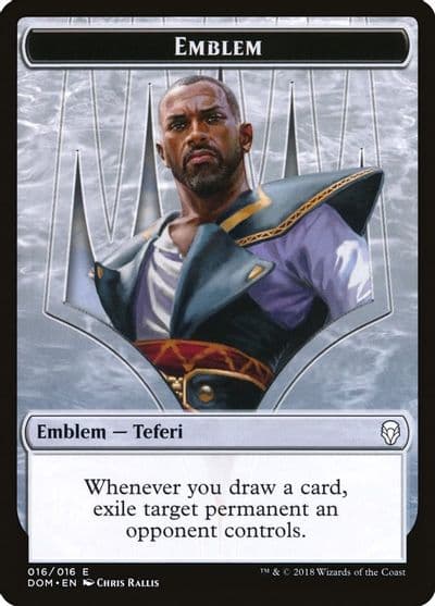 Emblem Teferi Hero of Dominaria Dominaria Magic card