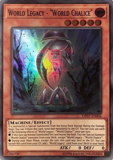 World Legacy World Chalice OTS Tournament Pack 7 Yu-Gi-Oh! card
