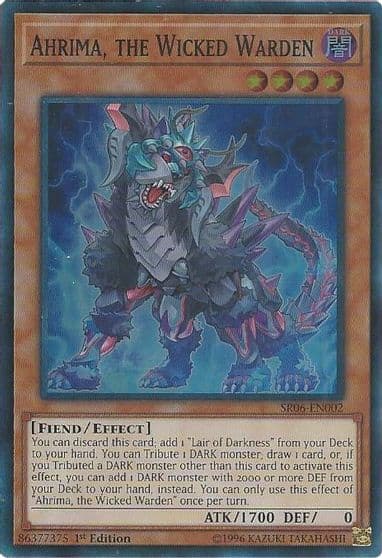 Ahrima the Wicked Warden Structure Deck: Lair of Darkness Yu-Gi-Oh! card