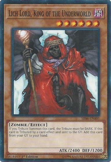 Lich Lord King of the Underworld Structure Deck: Lair of Darkness Yu-Gi-Oh! card