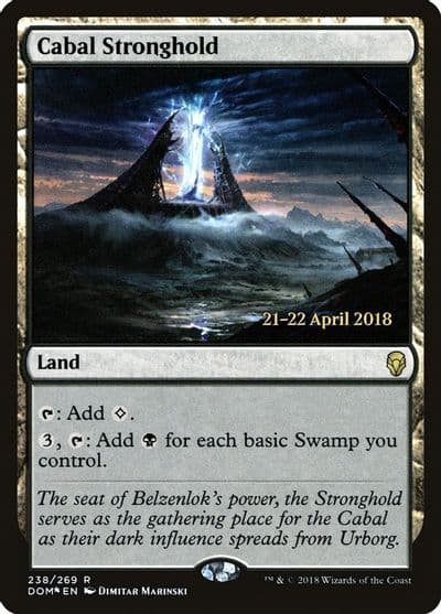 Cabal Stronghold Prerelease Cards Magic card