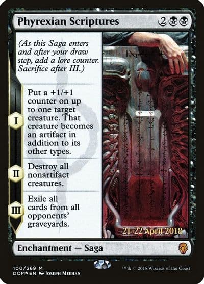 Phyrexian Scriptures Prerelease Cards Magic card