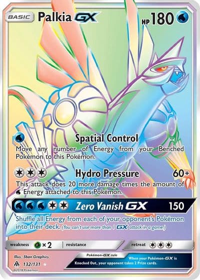 Palkia GX (Secret) SM - Forbidden Light Pokemon card