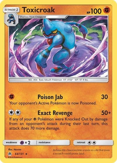 Toxicroak SM - Forbidden Light Pokemon card