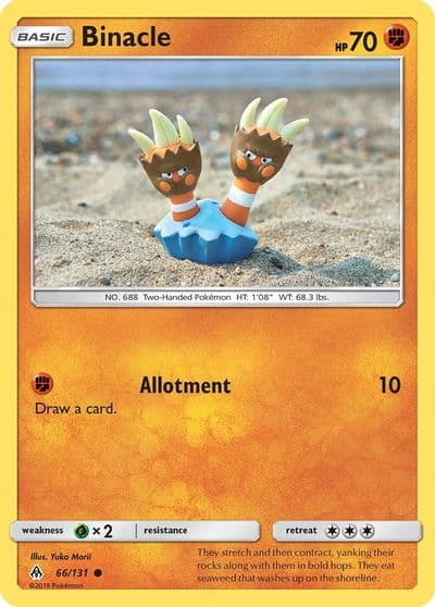 Binacle SM - Forbidden Light Pokemon card