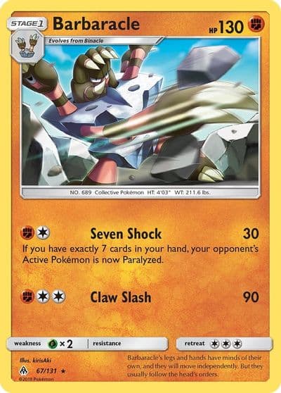 Barbaracle SM - Forbidden Light Pokemon card