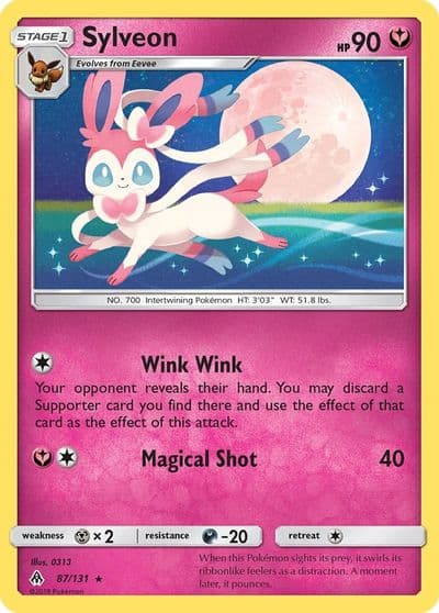 Sylveon SM - Forbidden Light Pokemon card