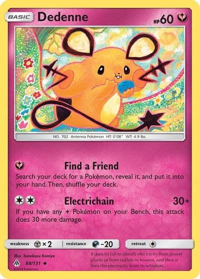 Dedenne SM - Forbidden Light Pokemon card