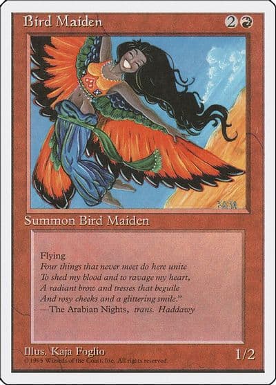 Bird Maiden Fourth Edition Magic card