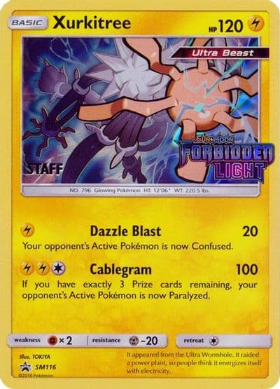 Xurkitree - SM116 (Prerelease) [Staff] SM Promos Pokemon card