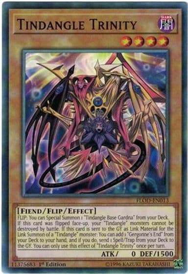 Tindangle Trinity Flames of Destruction Yu-Gi-Oh! card