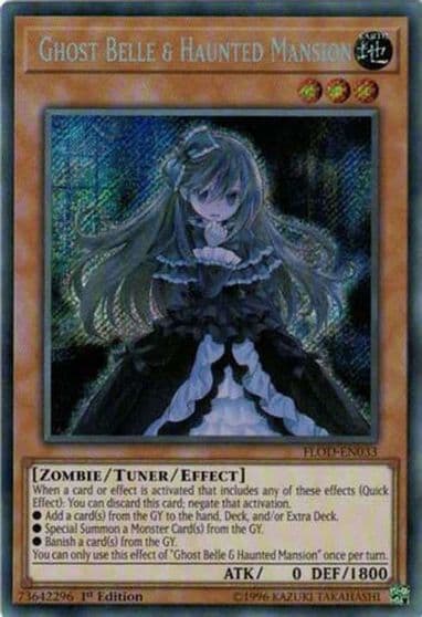 Ghost Belle and Haunted Mansion Flames of Destruction Yu-Gi-Oh! card