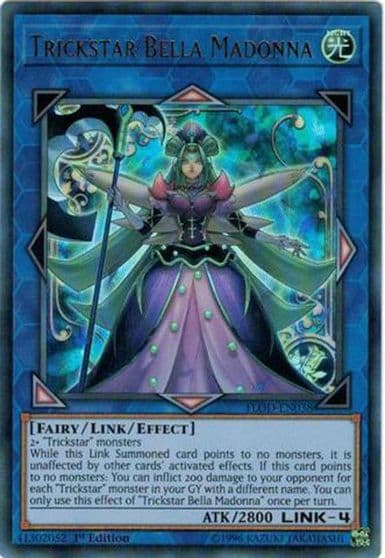 Trickstar Bella Madonna Flames of Destruction Yu-Gi-Oh! card