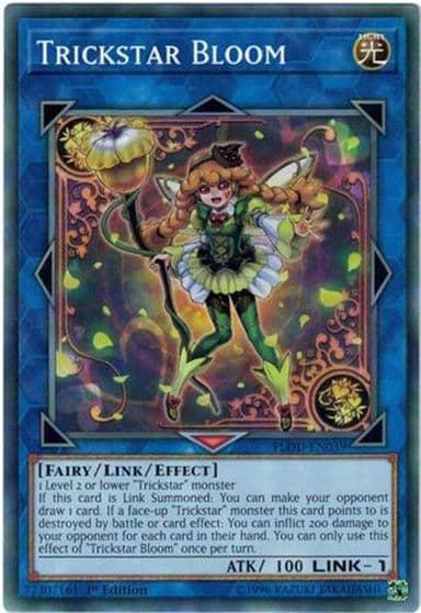 Trickstar Bloom Flames of Destruction Yu-Gi-Oh! card