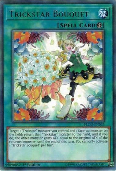 Trickstar Bouquet Flames of Destruction Yu-Gi-Oh! card